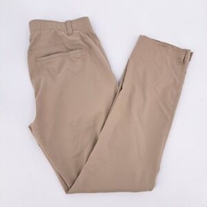 Under Armour Mens 30x30 Showdown Golf Pants Khaki Tan Tapered Stretch Fits 29x29